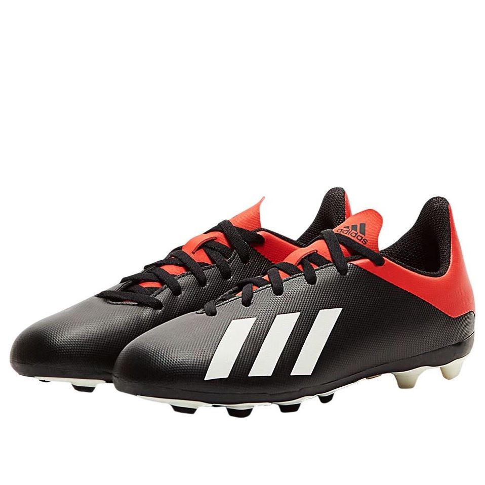 (GS) adidas X 18.4 FG 'Black White Red' BB9378