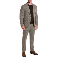 Brunello Cucinelli Houndstooth-Pattern Single-Breasted Blazer