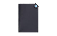 HERMES Tarmac Epsom Calfskin Passport Holder Men's Indigo Sky Blue