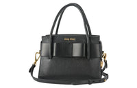 MIU MIU Sheepskin Crossbody Handbags Women's Black
