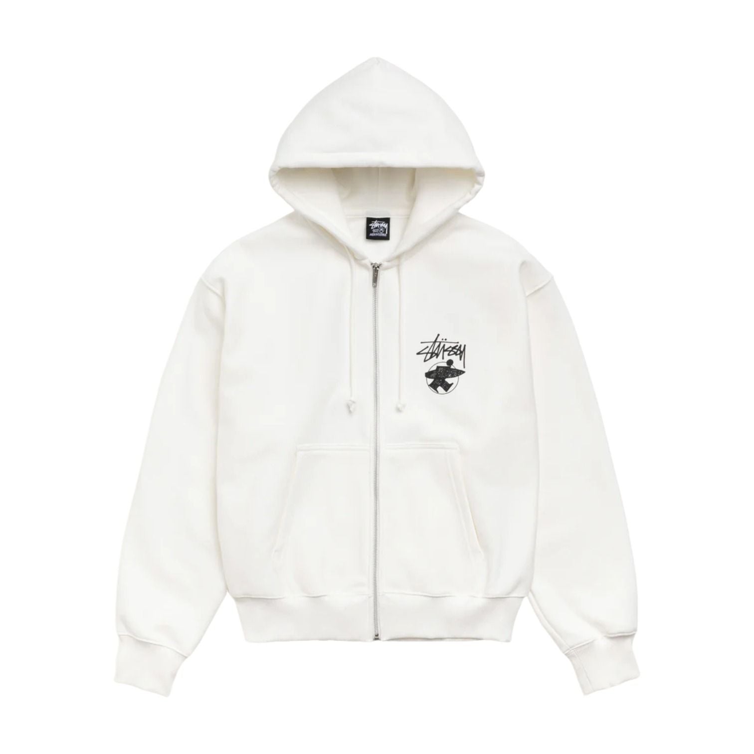 Stussy Long Haul Zip Hoodie 'Off White' 1975185-OFF