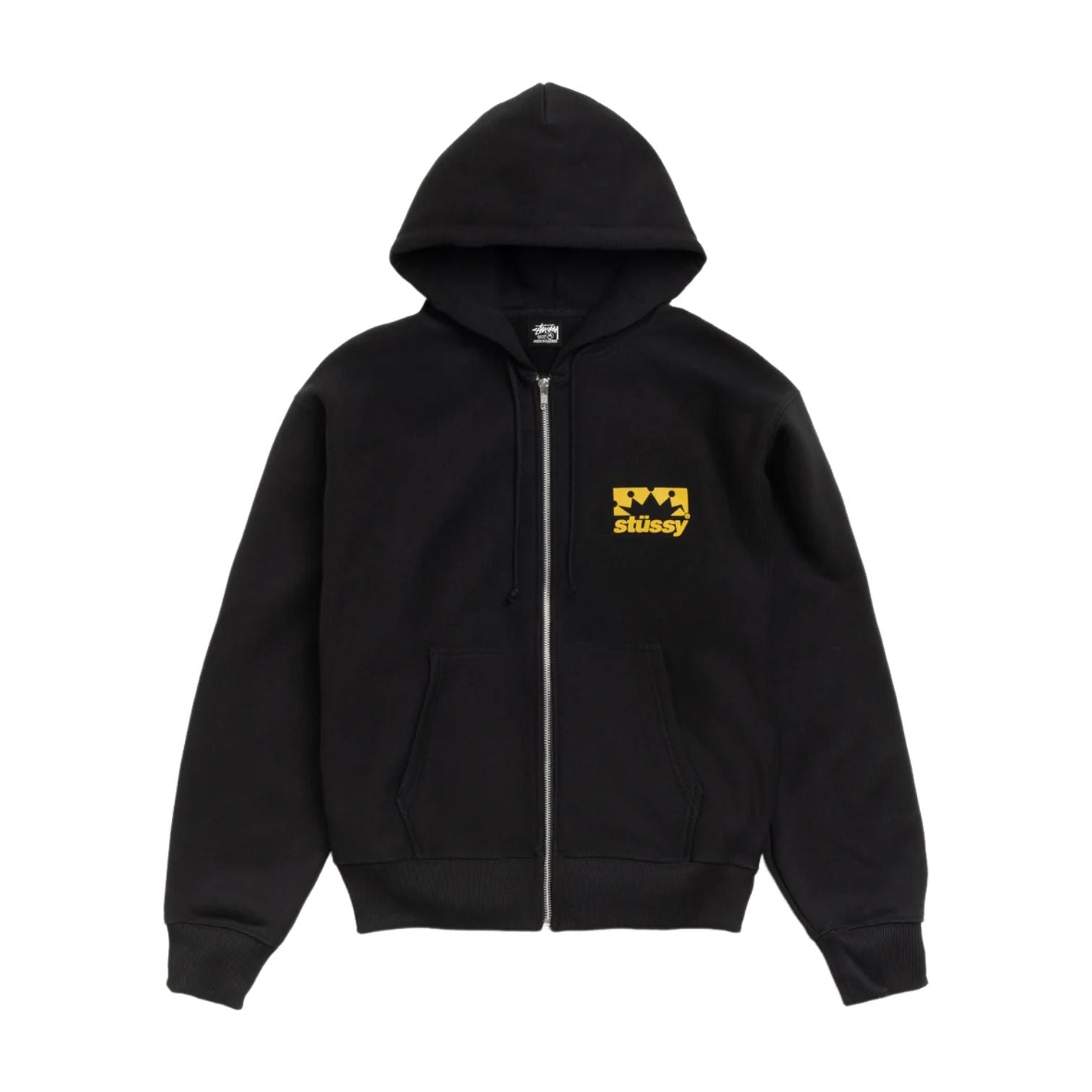 Stussy Box Crown Zip Hoodie 'Black' 1975186-BLAC