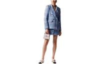 CHANEL Casual Short Skirts Women's Blue
