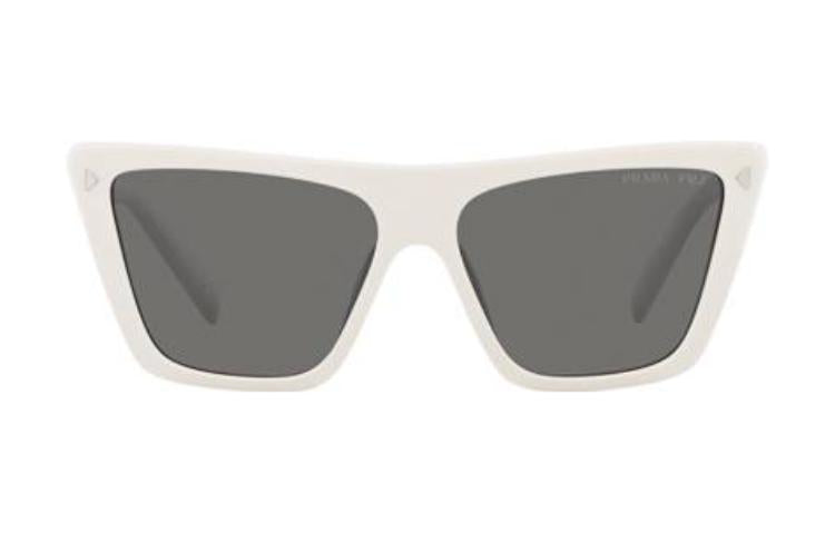 PRADA Acetate Cat Eye Sunglasses Women's White
