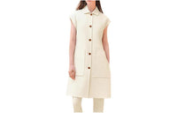 HERMES Tank Tops Women's Natural White