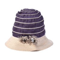Brunello Cucinelli Striped Beaded Bucket Hat