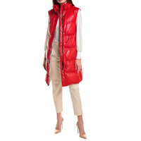 Brunello Cucinelli Down-Padded Leather Gilet Coat