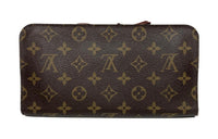 LOUIS VUITTON Monogram With PVC Coated Canvas Wallet Unisex Brown