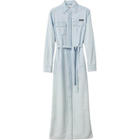 MIU MIU Long Sleeved Dress Women's Light Blue