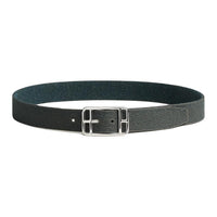 HERMES Solid Color Design Pin Buckle Leather Belts Men's Green 3cm