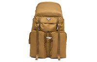 PRADA Recycled Nylon Saffiano Leather Backpack Regular Men's Khaki