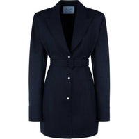 PRADA Pinstripe Single-Breasted Shirt Jacket