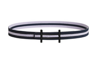 HERMES Nylon Belt Unisex Purple Width: 3.2CM