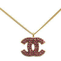 CHANEL Pre-Owned 2002 CC Rhinestone Costume Necklace