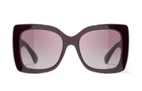 CHANEL Butterfly Sunglasses Women's Ruthenium Red