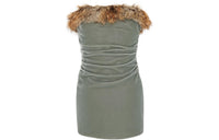 SAINT LAURENT FW22 Sleeveless Dress Women's Green