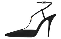 SAINT LAURENT Luna 105mm Leather Pumps