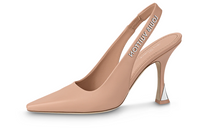 LOUIS VUITTON Sparkle Slim Heel High Heels 9.5cm Women's Pink