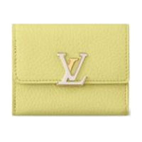 LOUIS VUITTON Leather Wallet Extra Small Women's Sunshine Yellow