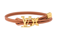 LOUIS VUITTON Calfskin Bracelets Women's Brown