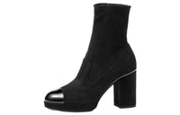 CHANEL Ankle Boots 10cm Women's Black