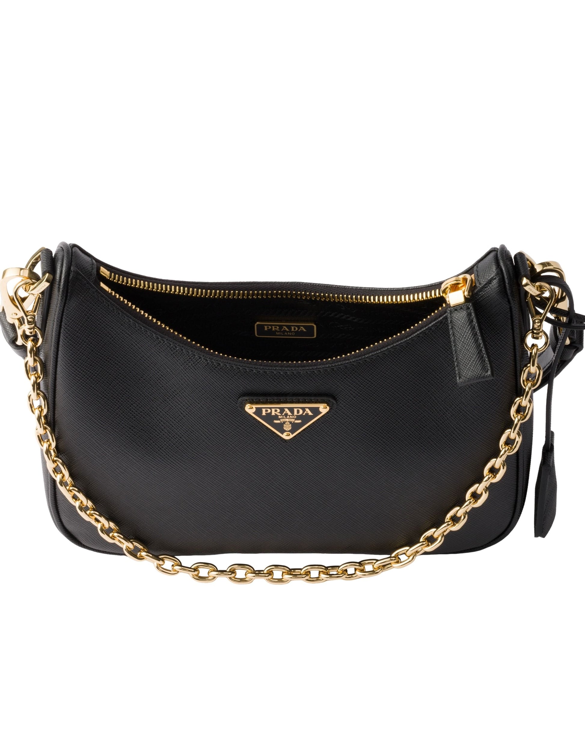 (WMNS) PRADA FW25 Prada Re-Edition Mini Saffiano Leather Bag 'Black' 1BC204-NZV-F0632