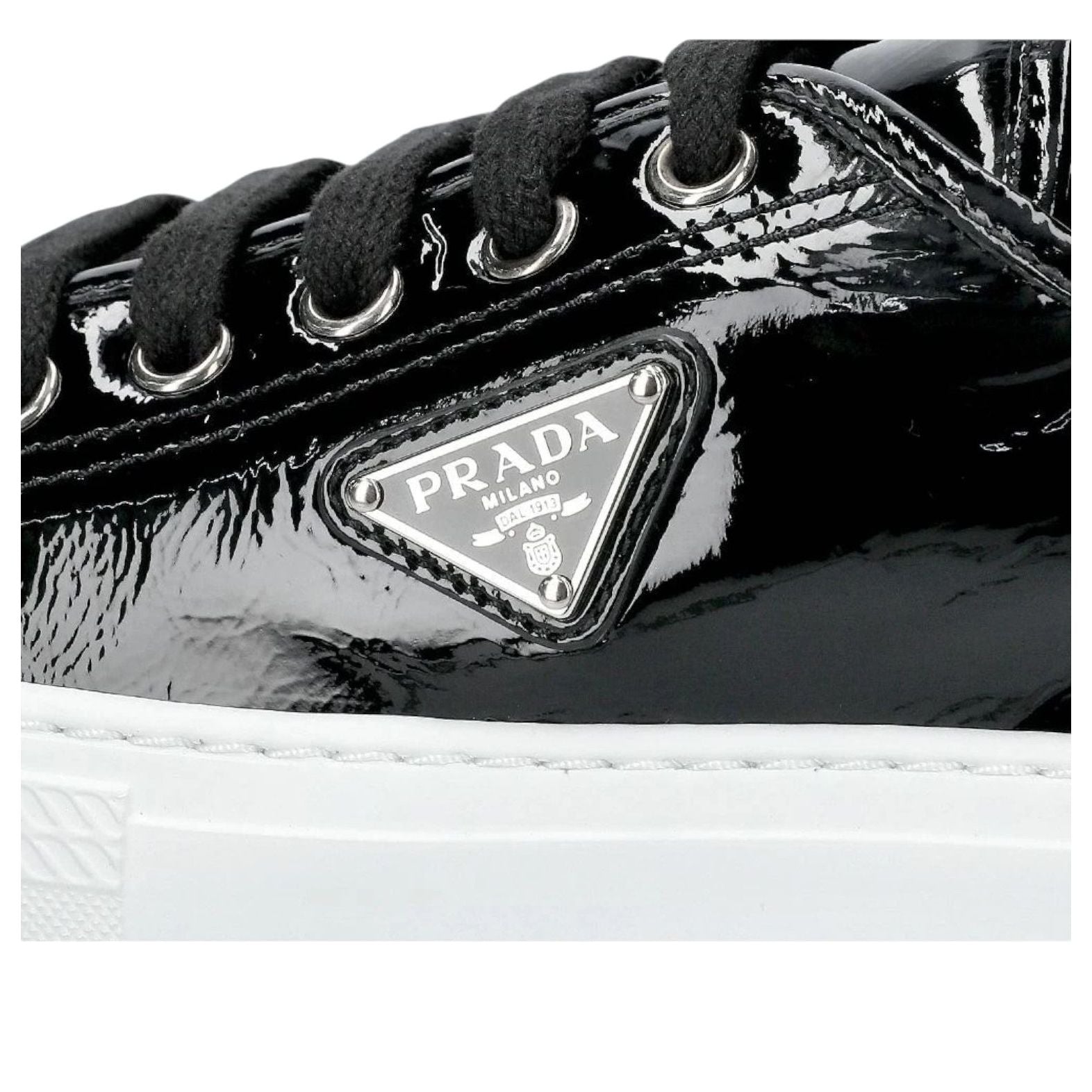 (WMNS) PRADA Naplak Leather 'Black Patent'  1E770N-H27-F0632