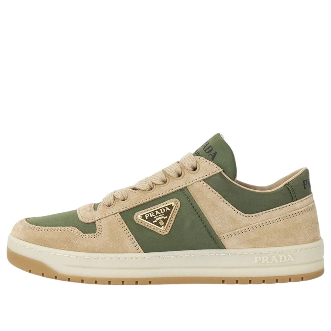 (WMNS) PRADA Downtown Leather Low 'Ecru Military' 1E792M-D7R-F03TK