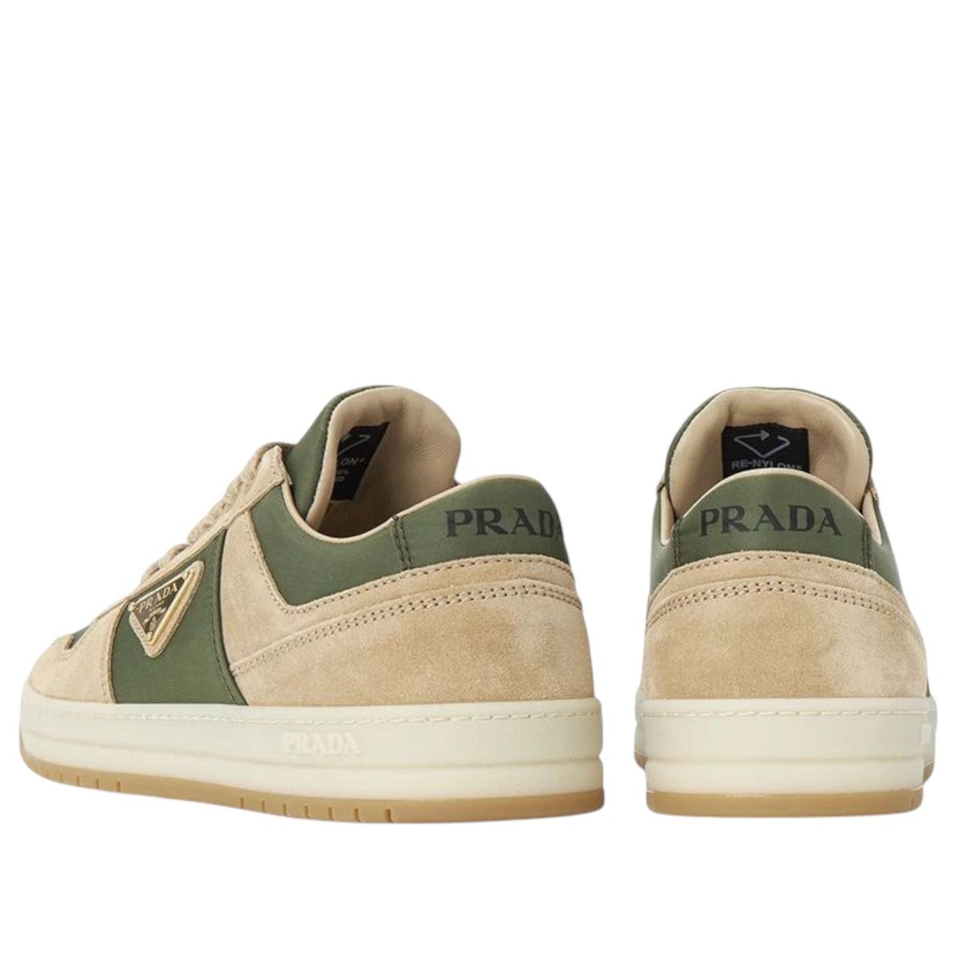 (WMNS) PRADA Downtown Leather Low 'Ecru Military' 1E792M-D7R-F03TK