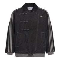 adidas New Year Pad Jacket Asia Sizing 'Medium Black Denim' KR5066