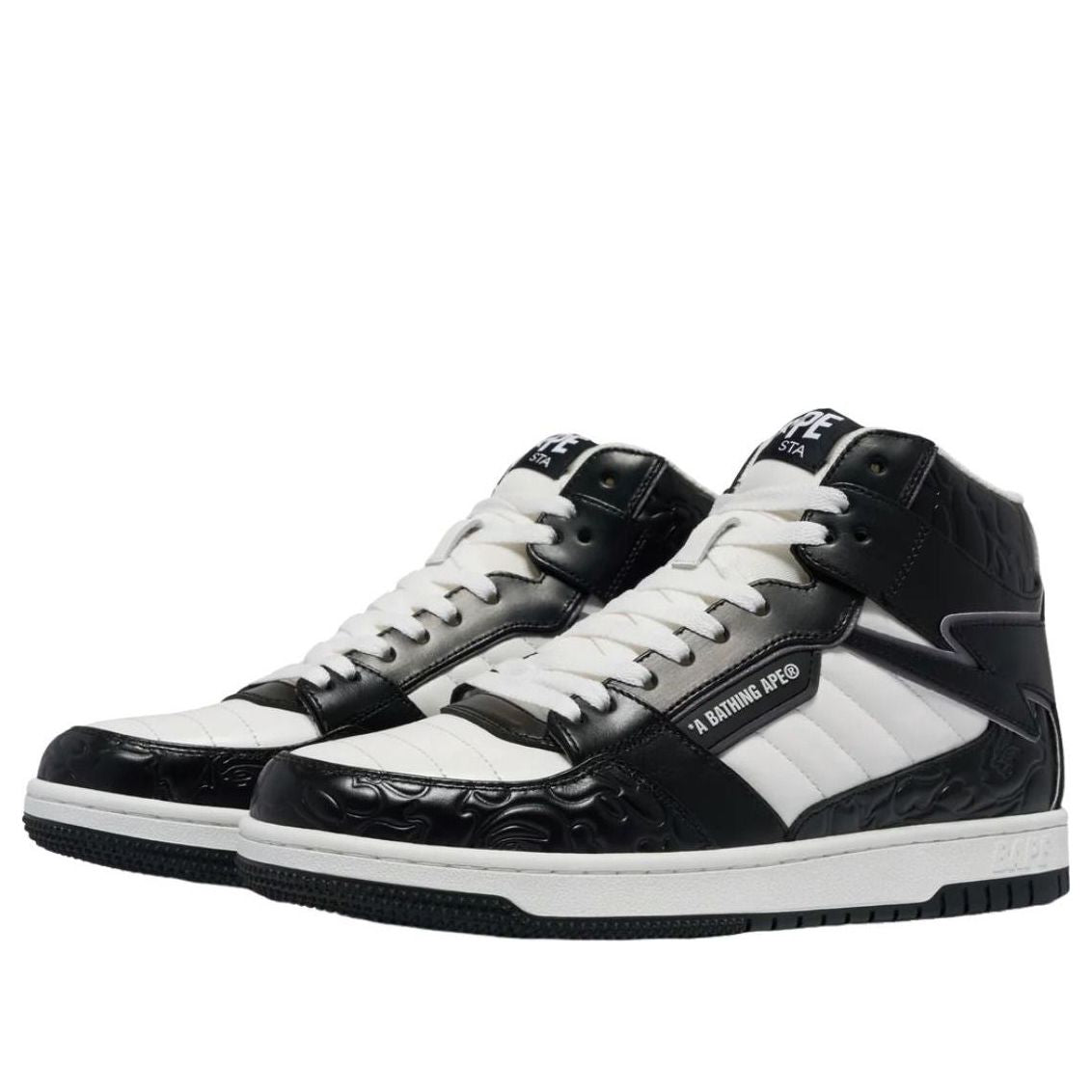 A Bathing Ape Sta 88 Mid #1 'Black' 1J30-191-027-BLK