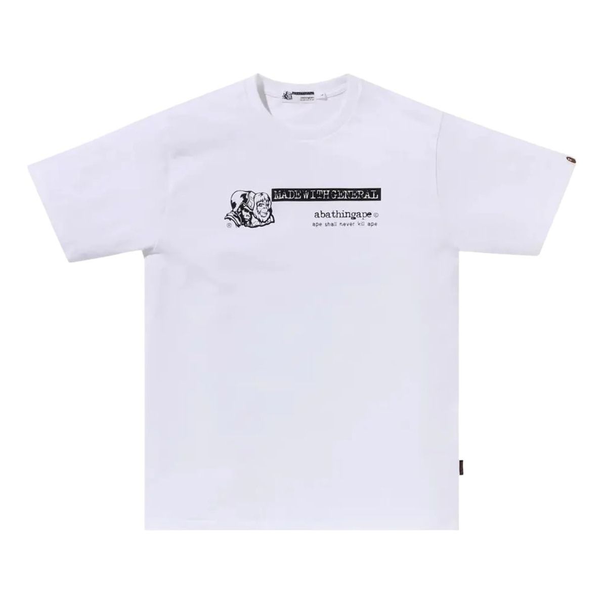 A Bathing Ape OG General Name Tee 'White' 1K20-109-006