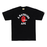A Bathing Ape Japan College Tee 'Black' 1K22-110-019-BLACK