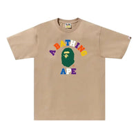 A Bathing Ape Colors College Tee 'Beige' 1K30-110-014-BEIGE