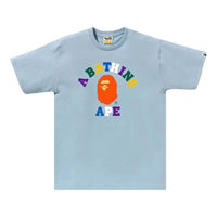 A Bathing Ape Colors College Tee 'Sax' 1K30-110-014-SAX