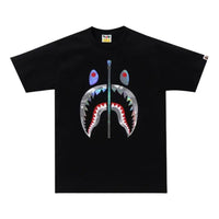 A Bathing Ape City Camo Shark Tee 'Black Grey'  1K30-110-026-BLACK