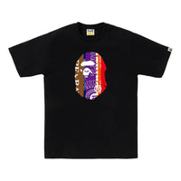 A Bathing Ape Fans Scarf Ape Head Tee 'Black'  1K30-110-313-BLACK