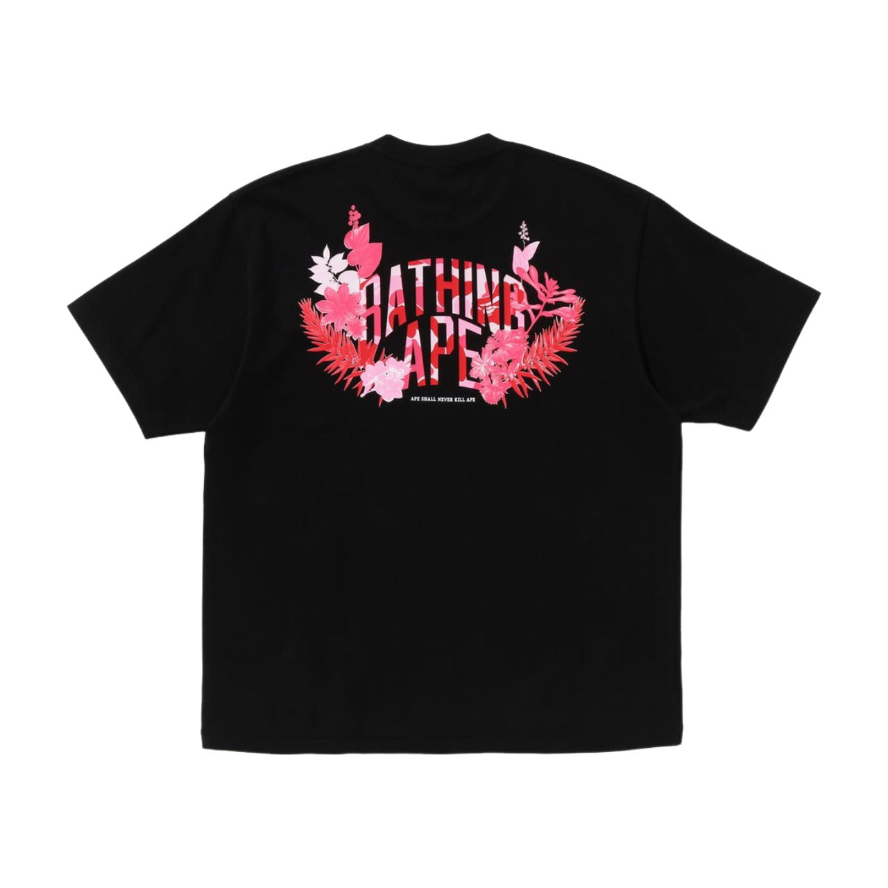 A Bathing Ape Floral Ape Head Relaxed Fit Tee 'Black' 1K30-110-324-BLACK