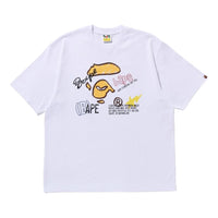 A Bathing Ape Hand Draw Graphic Relaxed Fit Tee 'White' 1K30-110-326-WHITE