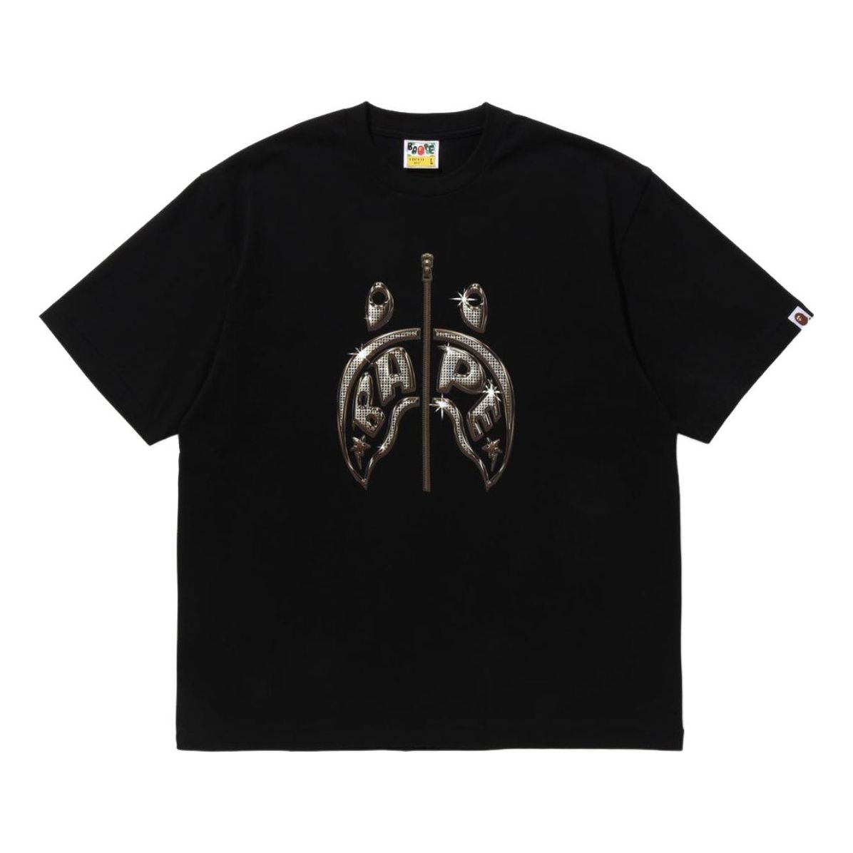 A Bathing Ape Mad Shark Photo Print Relaxed Fit Tee 'Black' 1K30-110-333-BLACK