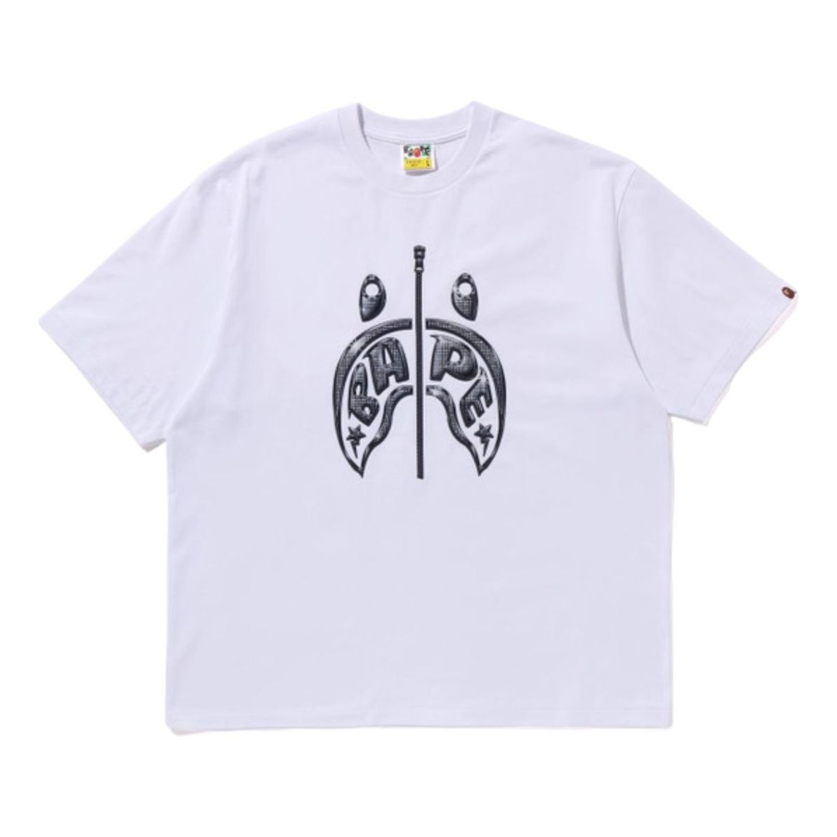 A Bathing Ape Mad Shark Photo Print Relaxed Fit Tee 'White' 1K30-110-333-WHITE