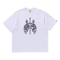 A Bathing Ape Mad Shark Photo Print Relaxed Fit Tee 'White' 1K30-110-333-WHITE