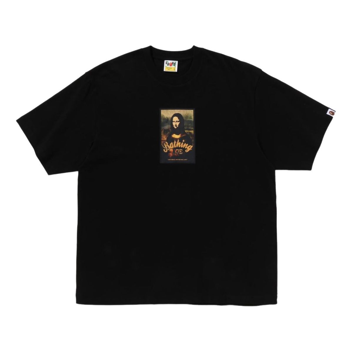 A Bathing Ape Art Print Relaxed Fit Tee 'Black' 1K30-110-336-BLACK