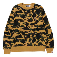 A Bathing Ape 1st Camo One Point Crewneck 'Yellow' 1K30-113-008-YELLOW