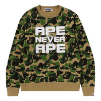 A Bathing Ape ABC Camo Asnka Crewneck 'Green' 1K30-113-009-GREEN