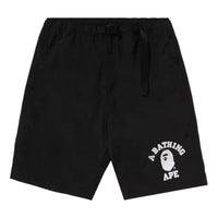 A Bathing Ape College Beach Shorts 'Black'  1K30-153-005-BLACK
