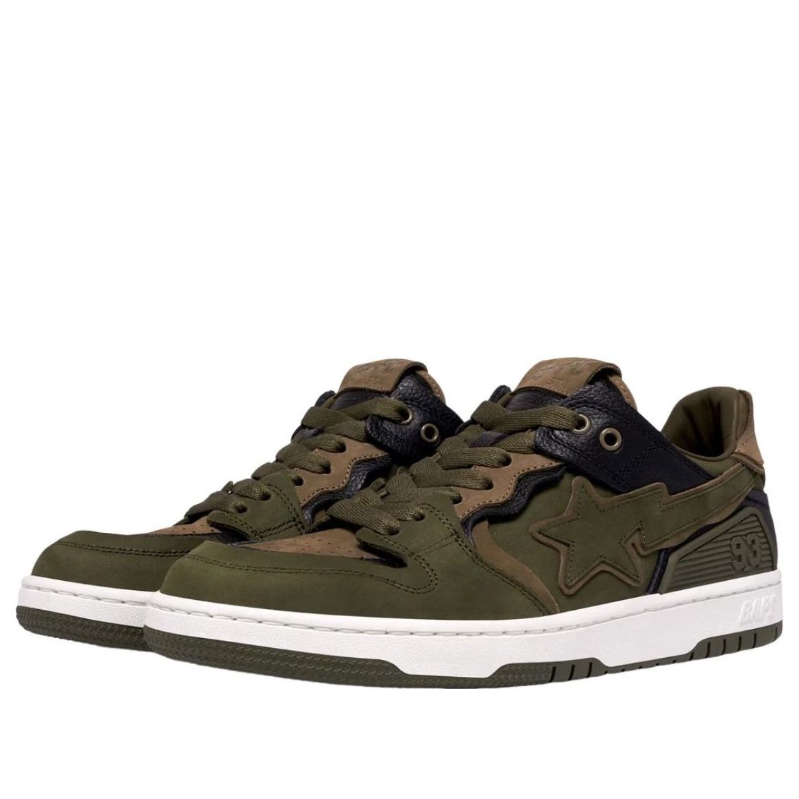 (WMNS) A Bathing Ape Sk8 Sta #6 'Olivedarb' 1K30-191-313-OLVDARB