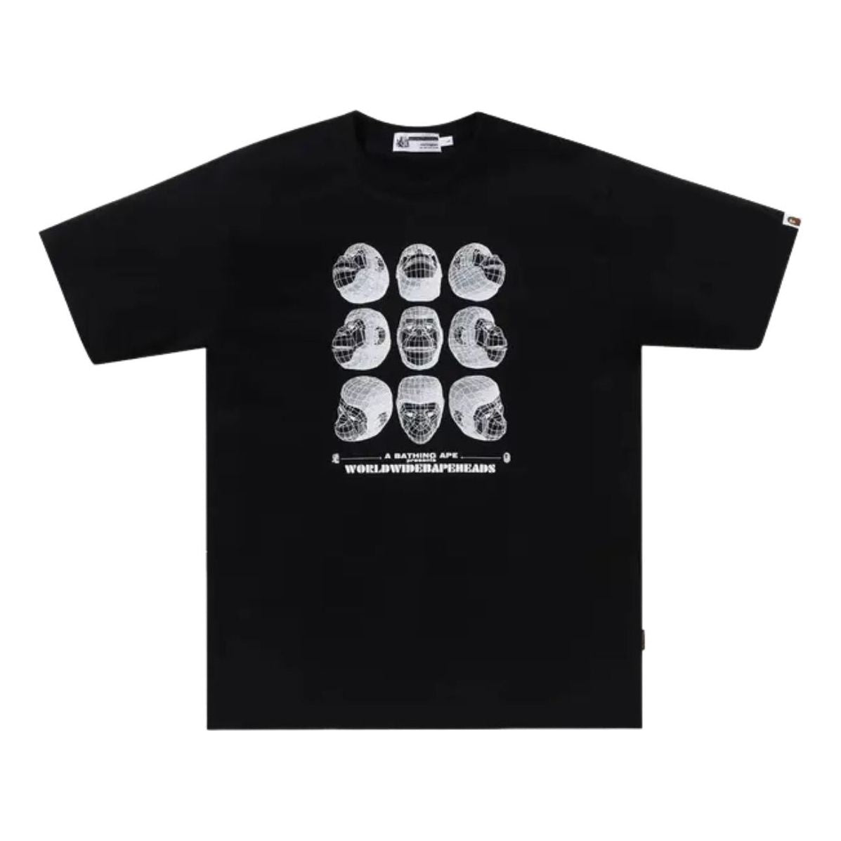 A Bathing Ape Polygon Ape Head Tee 'Black' 1K70-109-006-BLACK