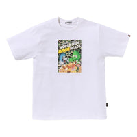 A Bathing Ape Heads Flyer Tee 'White' 1K70-109-007-WHITE