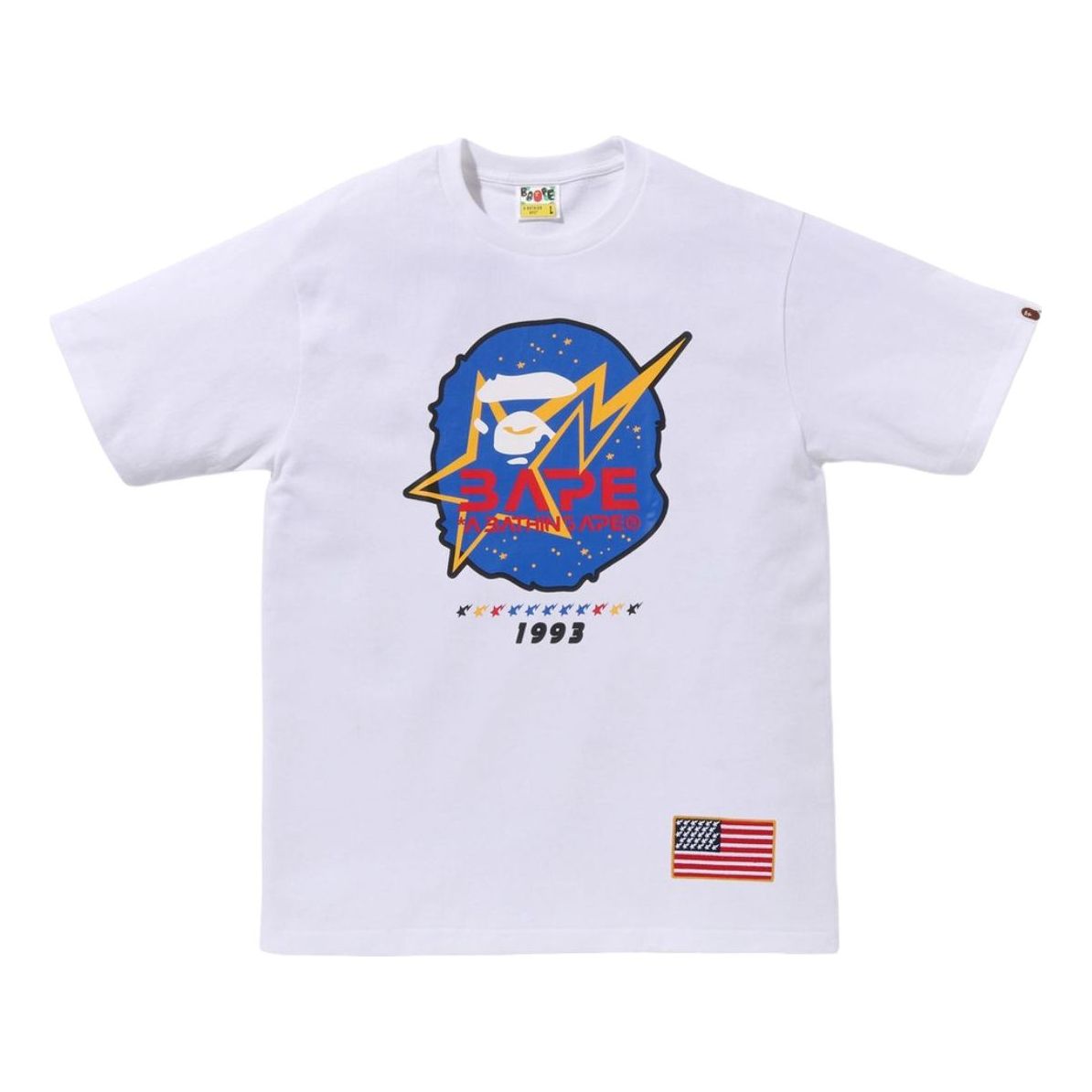 A Bathing Ape Space Ape Head Tee 'White' 1K70-110-016-WHITE
